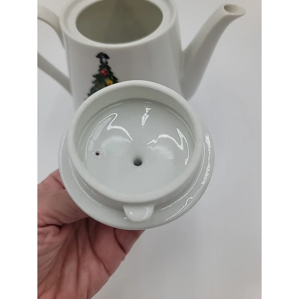 VTG Mount Clemens Christmas Tree‎ Teapot Made in Japan Mint Condition 7